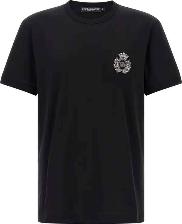 Black Cotton T-Shirt