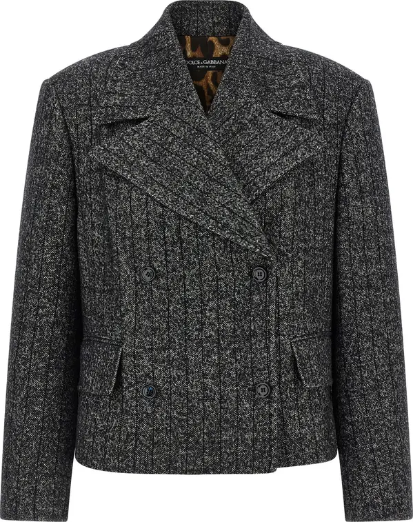 Bicolor Elastane Blazer