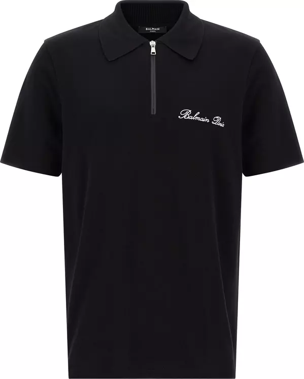 Bicolor Cotton Polo Shirt