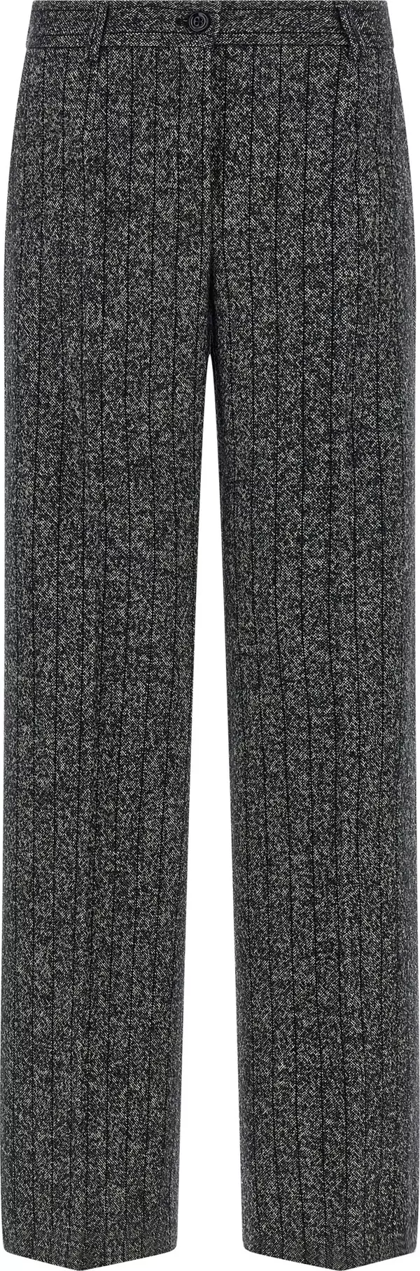 Bicolor Virgin Wool Casual Pants