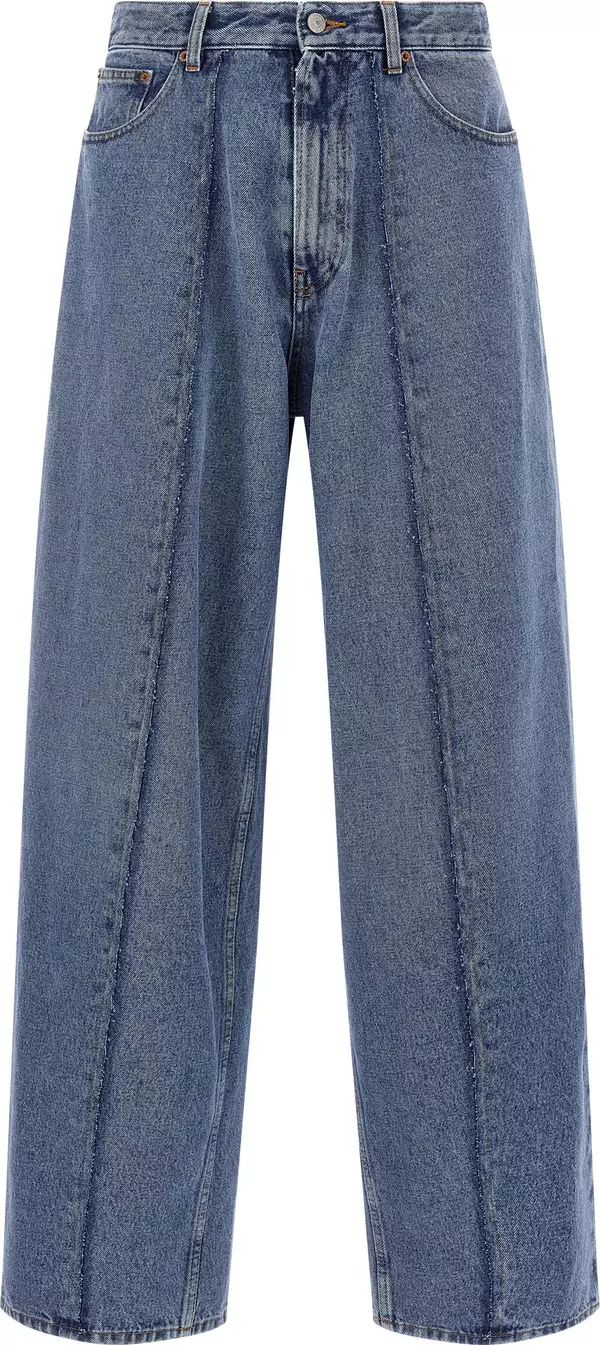 Blue Cotton Jeans Denim