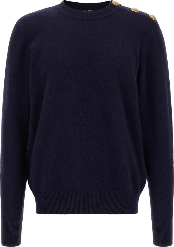 Blue Cashmere Cardigan