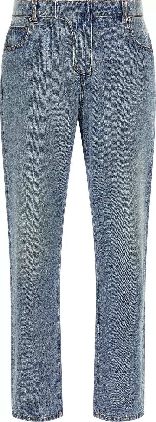 Blue Cotton Jeans Denim