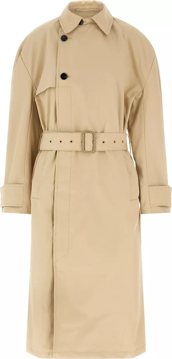 Beige Cotton Coat
