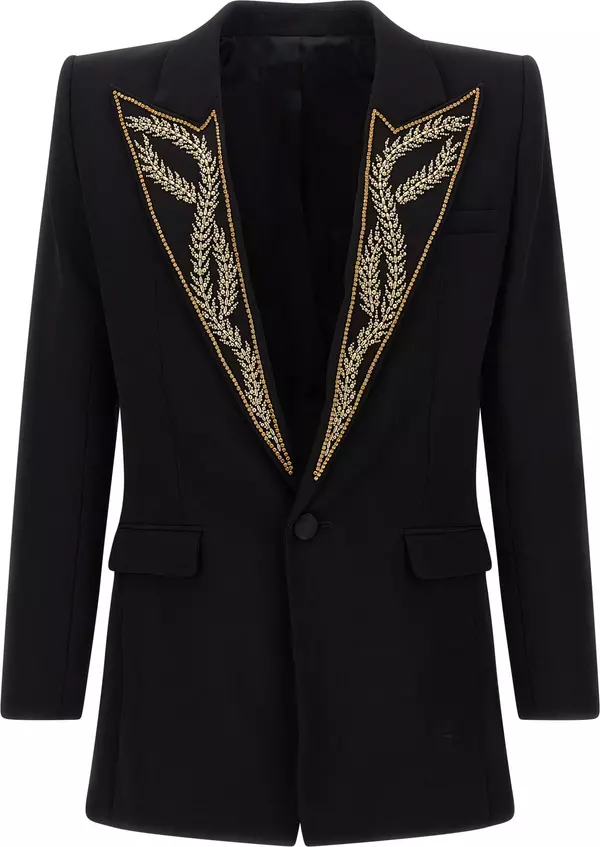 Black Viscose Blazer