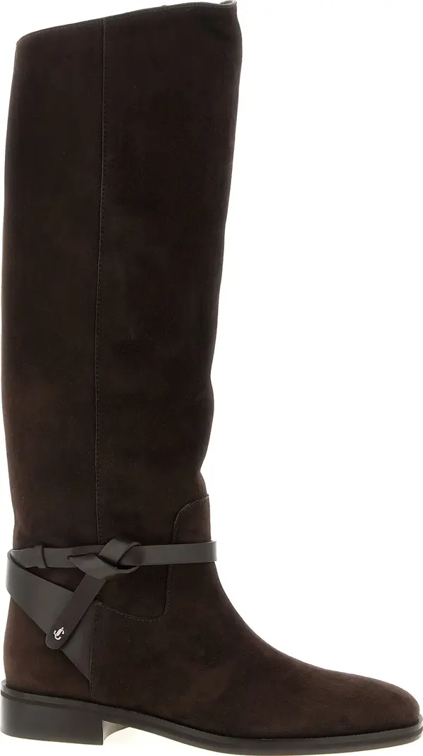 Brown Leather Over The Knee