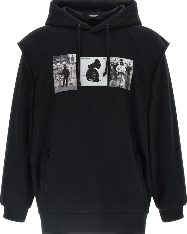 Black Cotton Sweatshirt