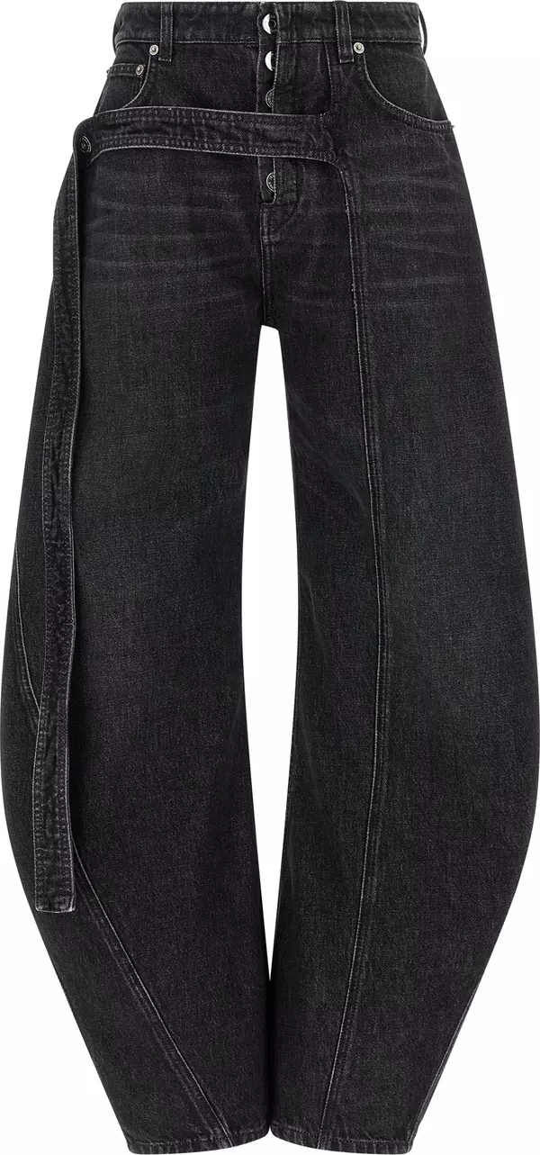 Black Cotton Jeans Denim