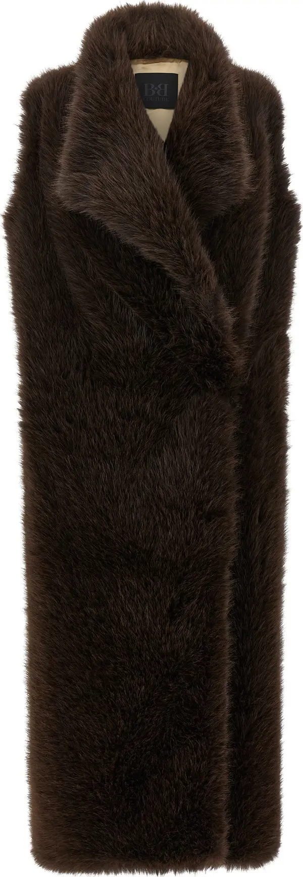 Brown Polyester Coat