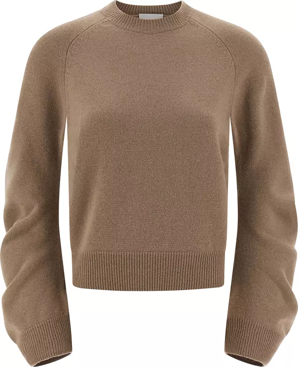 Beige Virgin Wool Cardigan