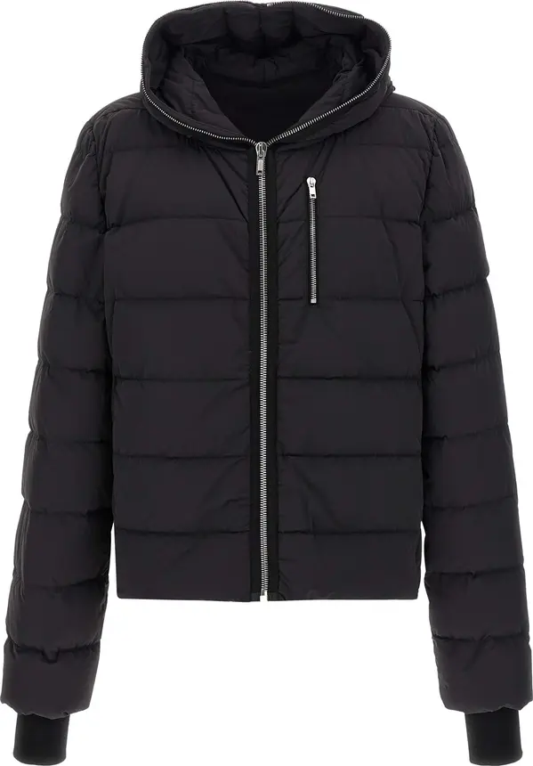 Black Nylon Full-Length Jacket