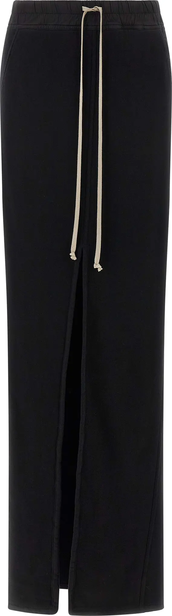 Black Cotton Mini Skirt