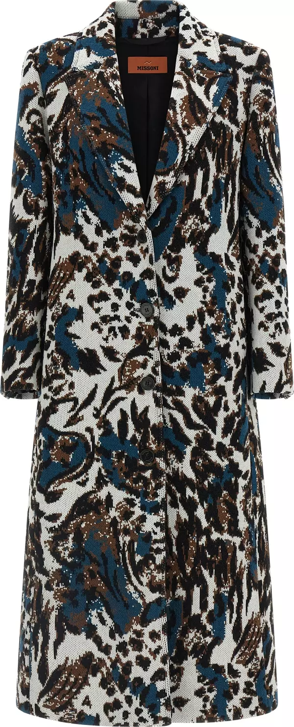 Multicolor Wool Coat