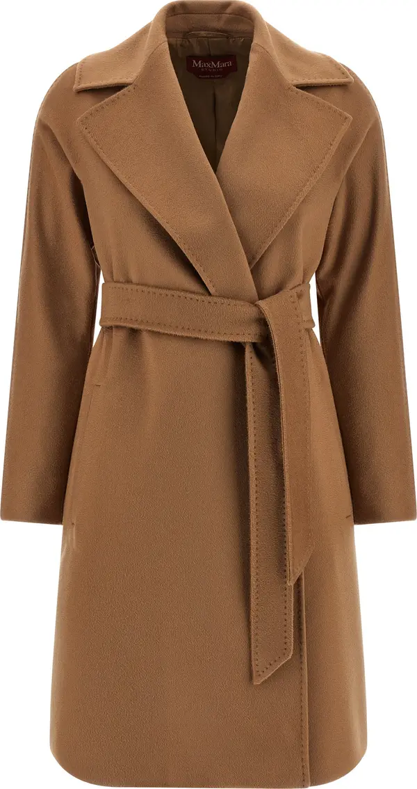 Brown Virgin Wool Coat
