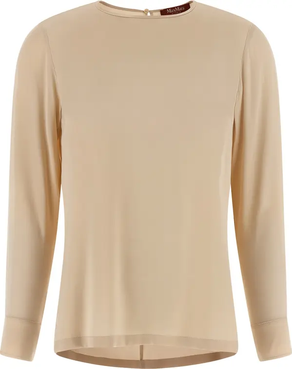 Beige Silk Blouse