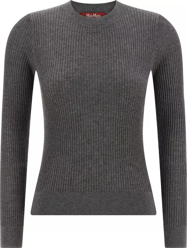 Gray Silk Cardigan