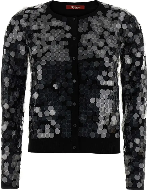 Black Virgin Wool Cardigan