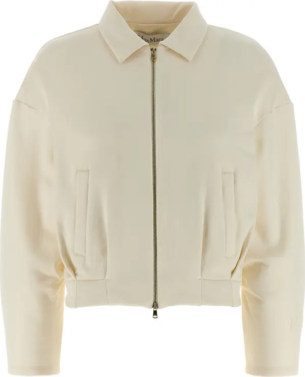 White Silk Sweatshirt
