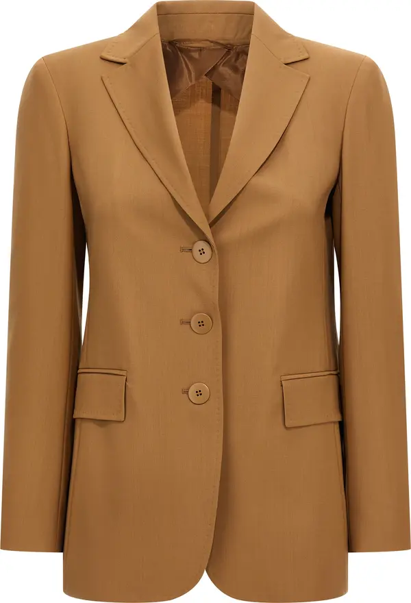 Brown Virgin Wool Blazer