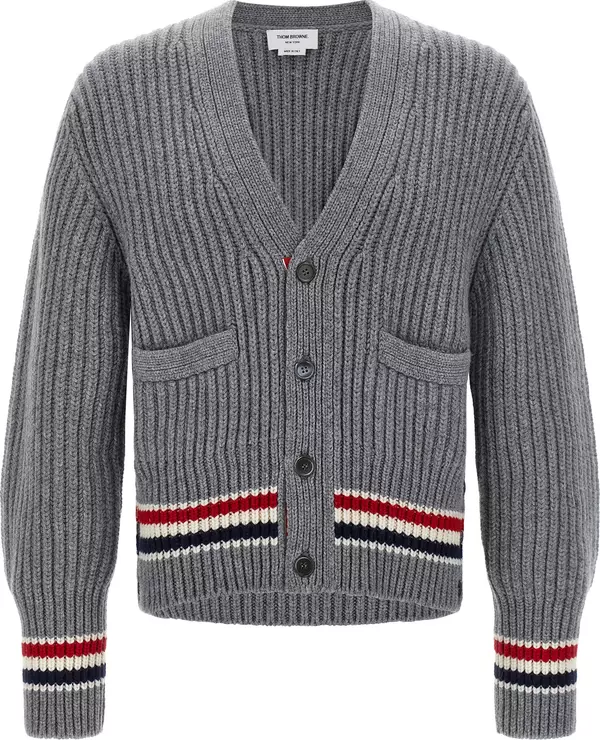 Gray Cashmere Cardigan
