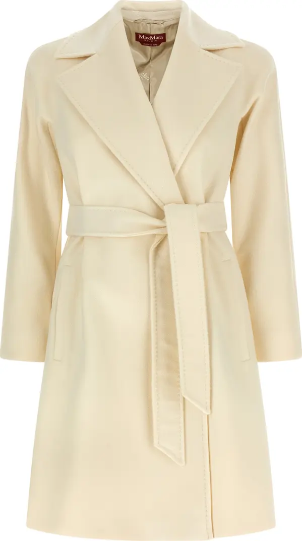 White Virgin Wool Coat