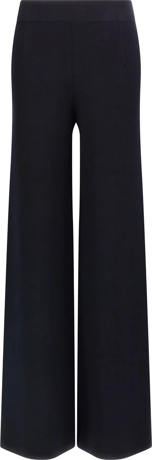 Blue Viscose Casual Pants