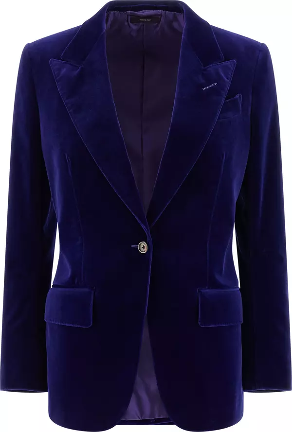 Blue Cotton Blazer
