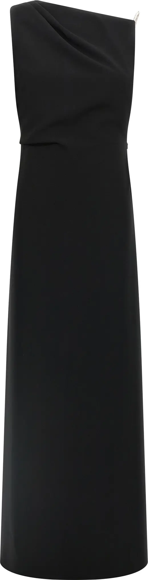 Black Triacetate Long Dress