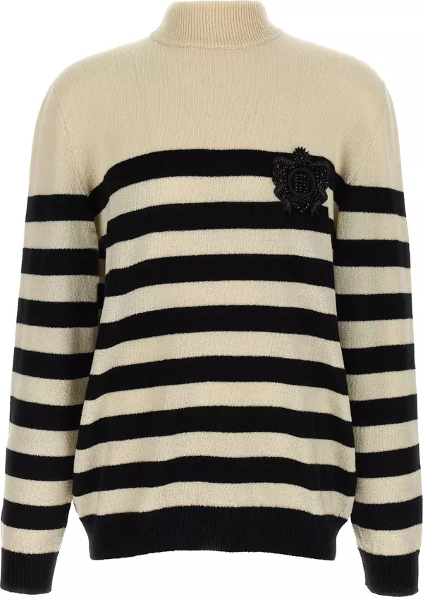 Bicolor Wool Cardigan