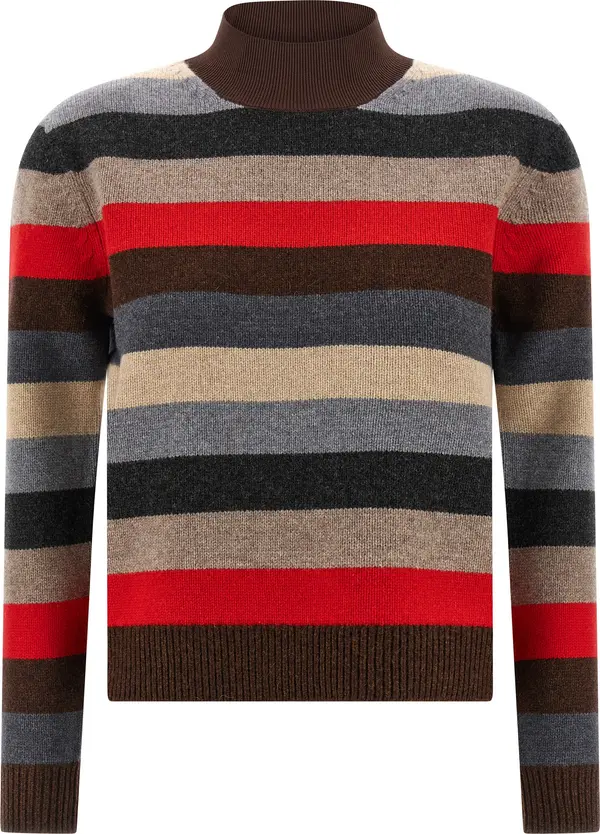 Multicolor Wool Cardigan