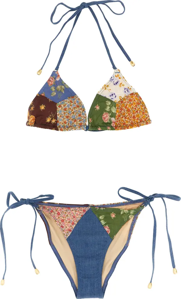 Multicolor Cotton Bikini