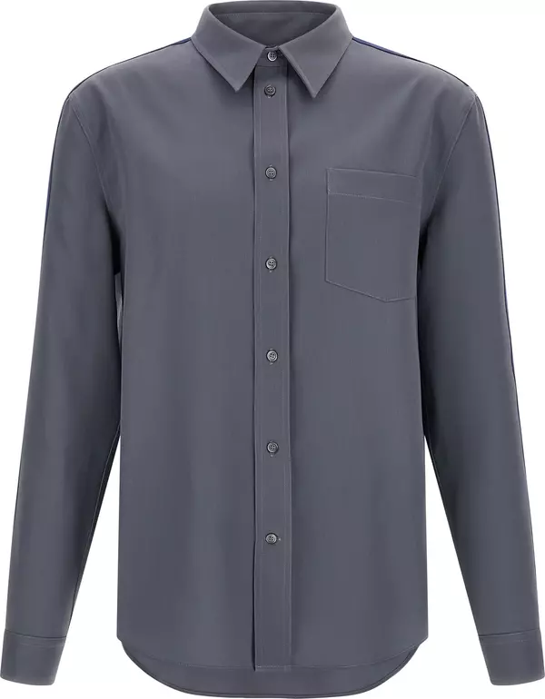 Gray Virgin Wool Blouse