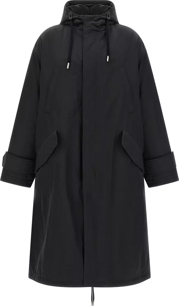 Gray Polyamide Parka