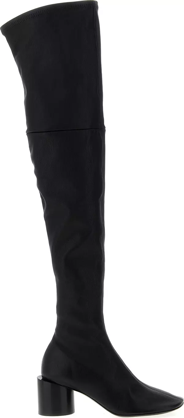 Black Leather Over The Knee