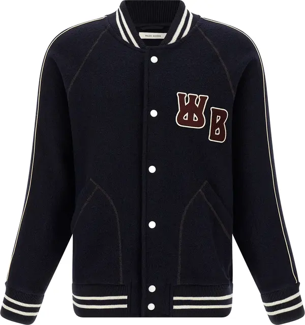 Blue Virgin Wool Bomber