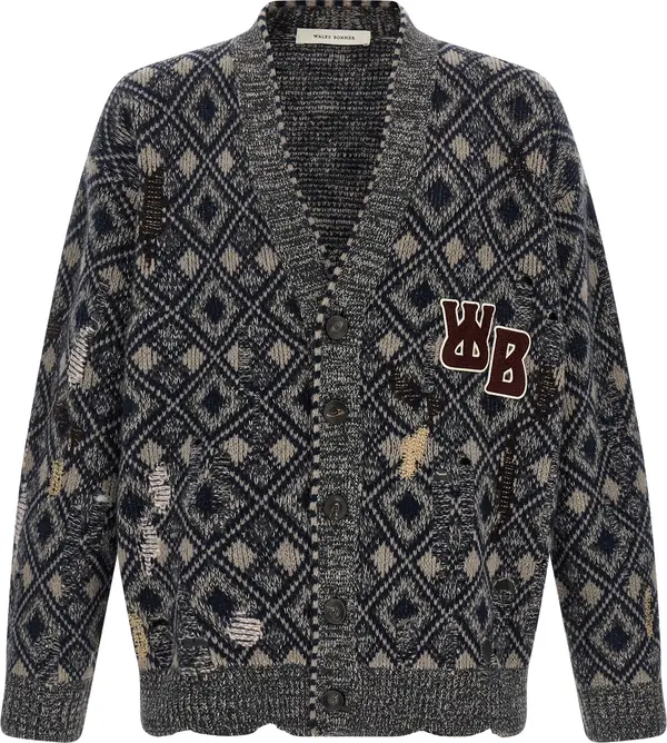 Multicolor Merino Wool Cardigan