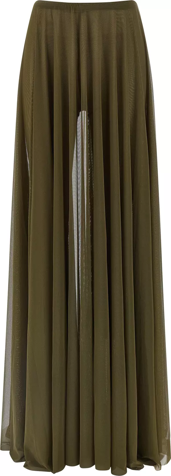 Bicolor Polyamide Mini Skirt