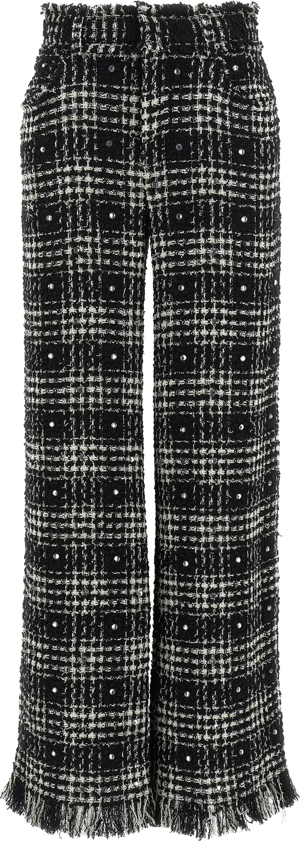 Bicolor Cotton Casual Pants