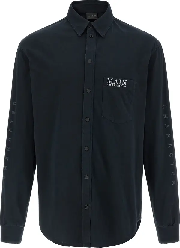 Black Cotton Blouse