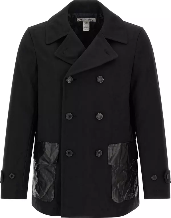 Black Polyester Coat