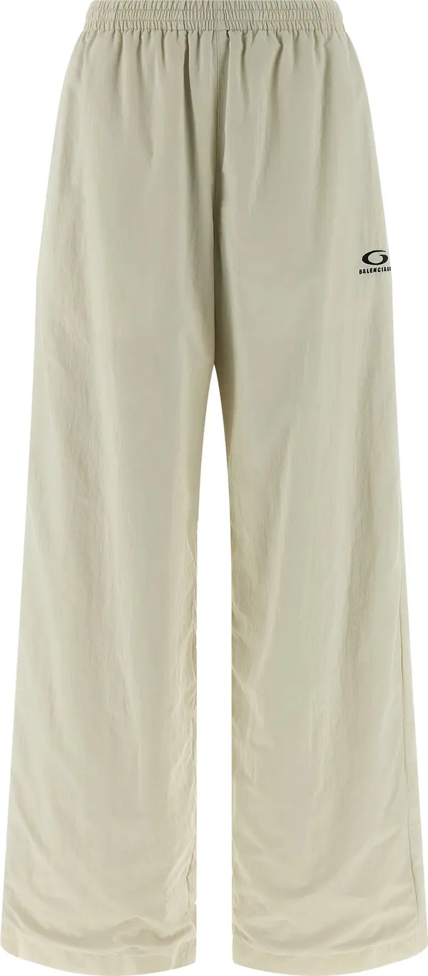 Beige Polyamide Joggers (Workout Pants)