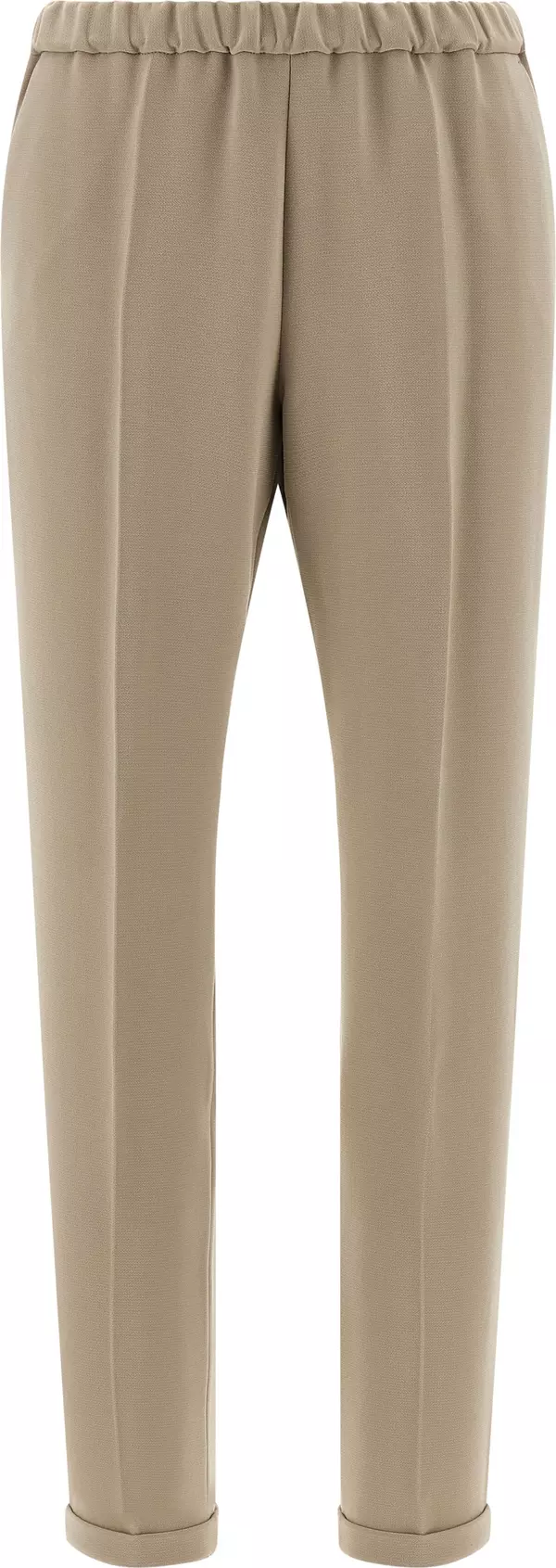 Beige Triacetate Casual Pants
