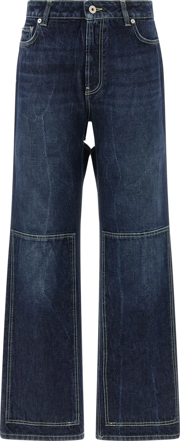 Blue Cotton Jeans Denim