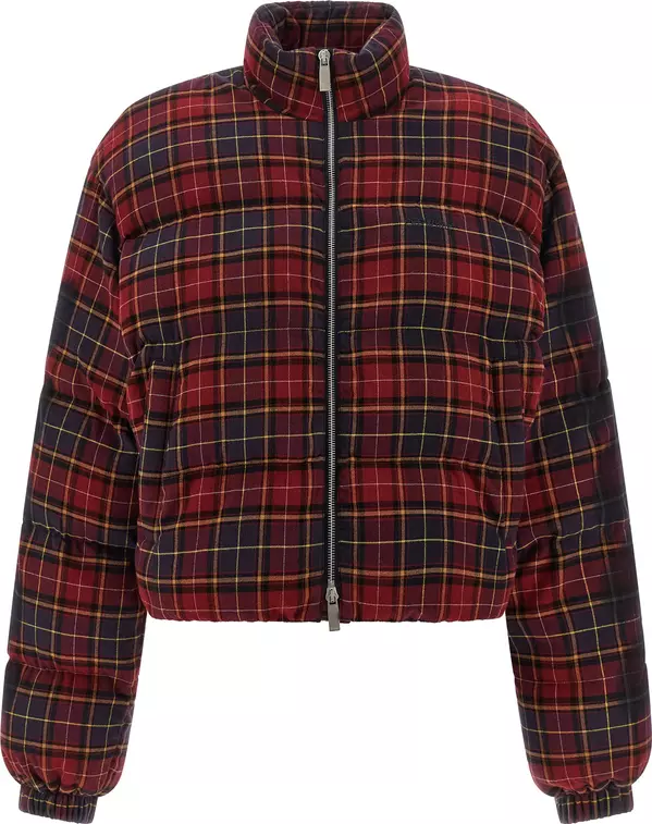 Bordeaux Cotton Full-Length Jacket