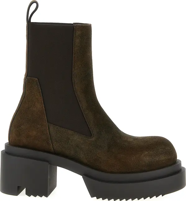 Brown Bovine Leather Chelsea Boots