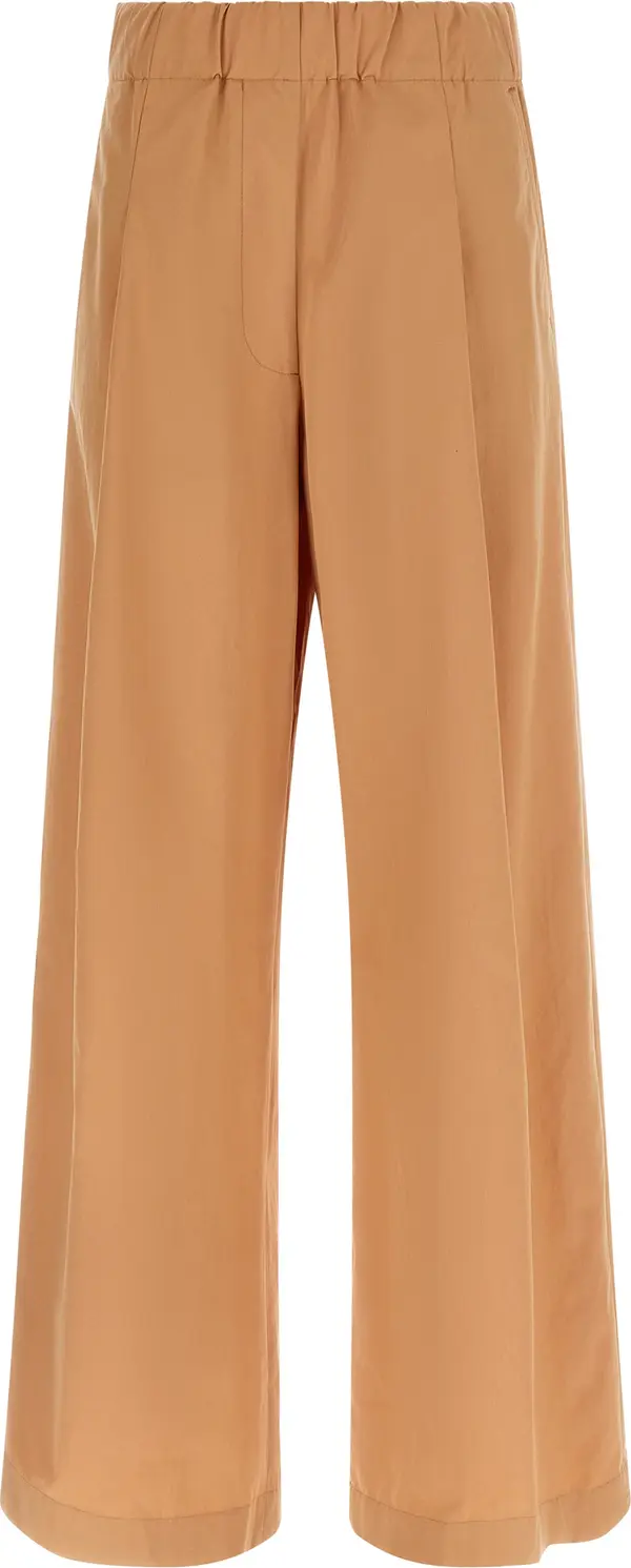 Multicolor Cotton Casual Pants