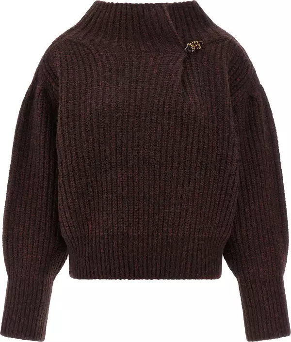 Bordeaux Wool Cardigan