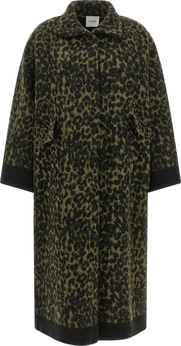 Bicolor Wool Coat