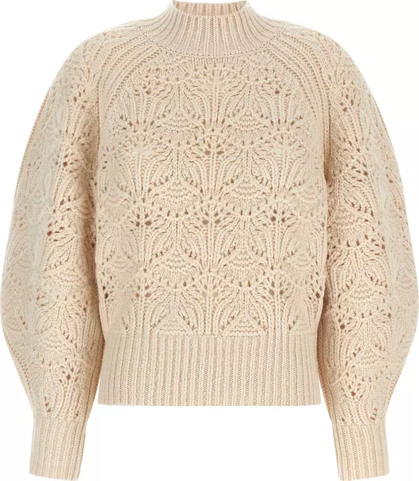 Beige Wool Cardigan