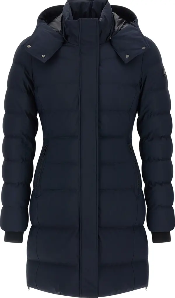 Blue Nylon Parka